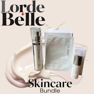 Lorde + Belle Skincare Set NWT Redness Relief Repair Serum HydraPure Masks